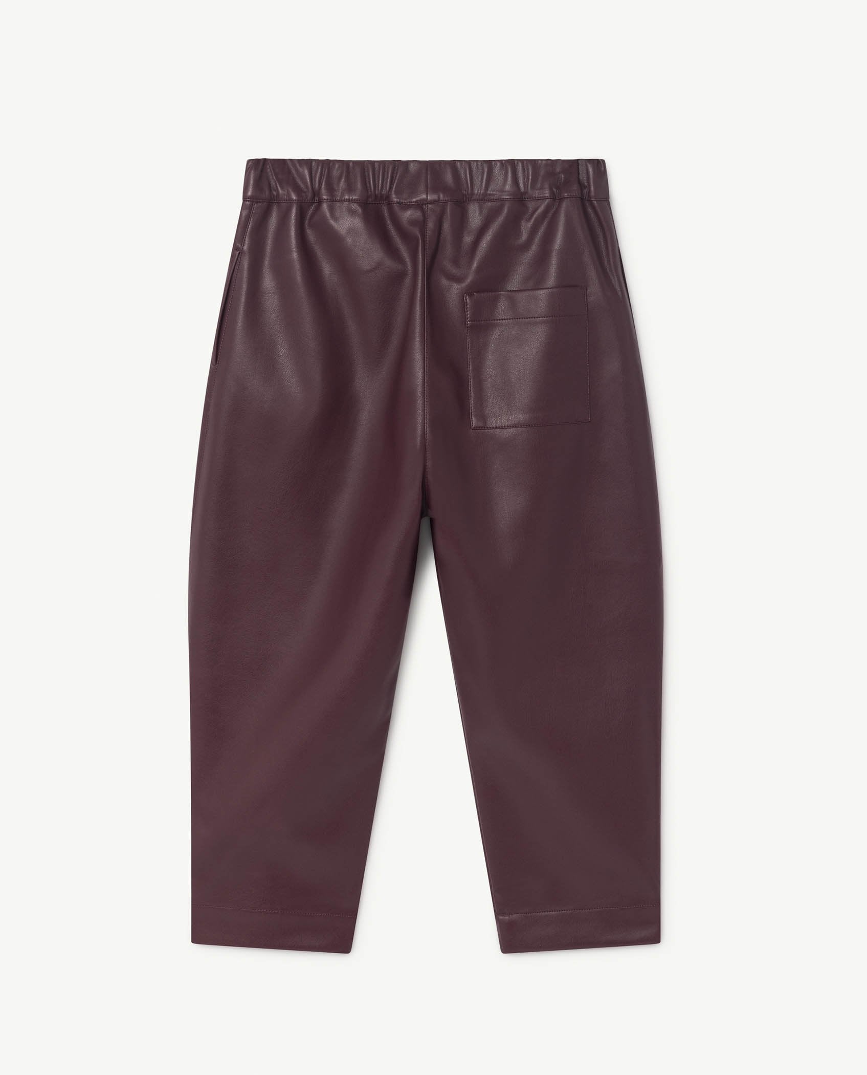 Maroon Camel Pants PRODUCT BACK