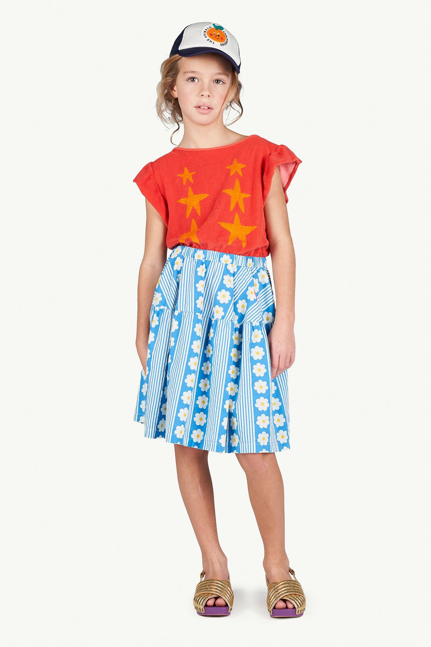 Printed Turkey Skirt MODEL FRONT