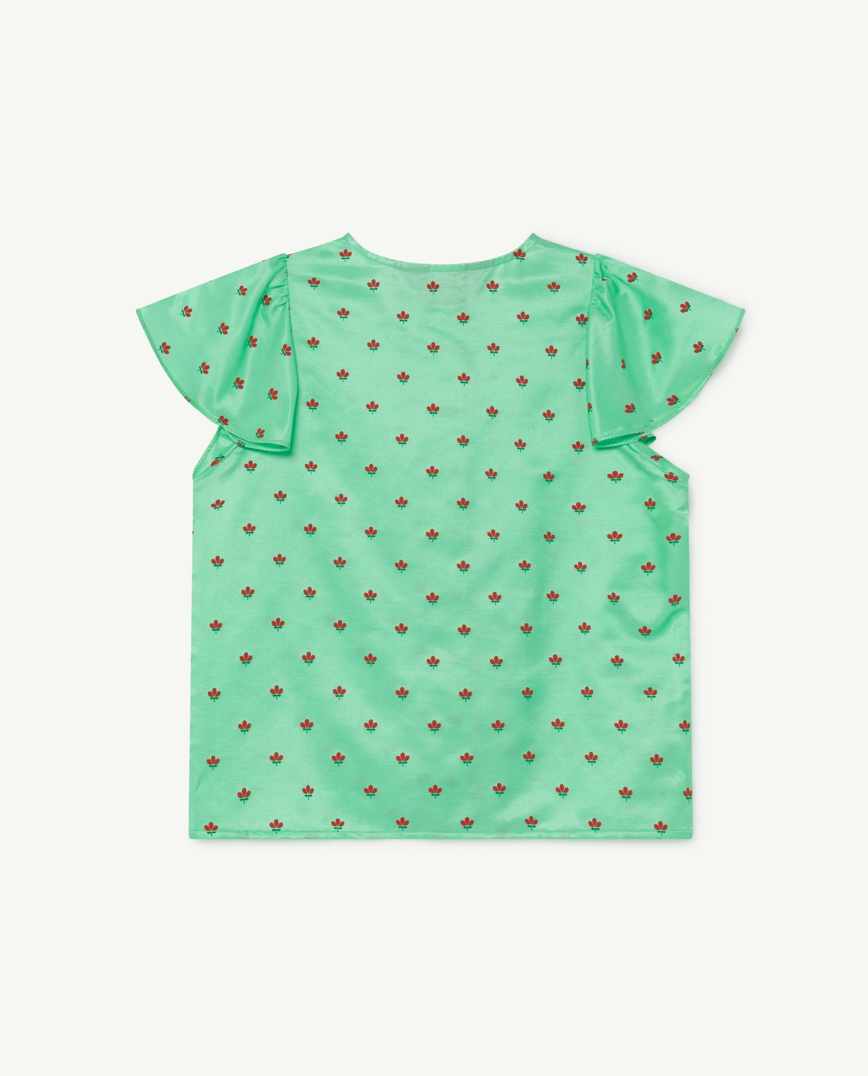 Green Parakeet Blouse PRODUCT BACK