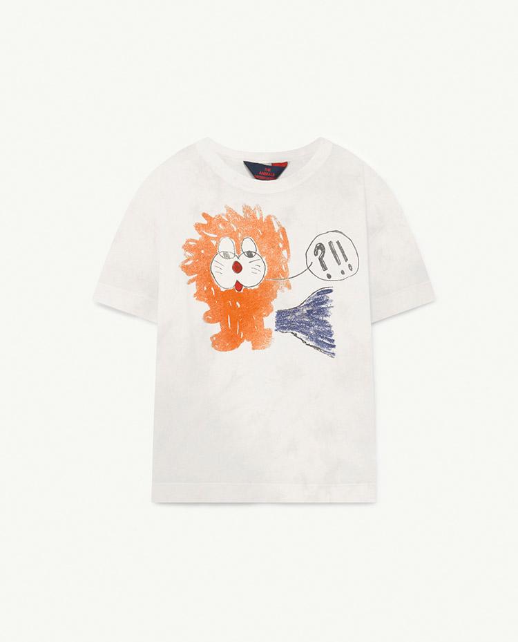 White Lion Rooster T-Shirt COVER