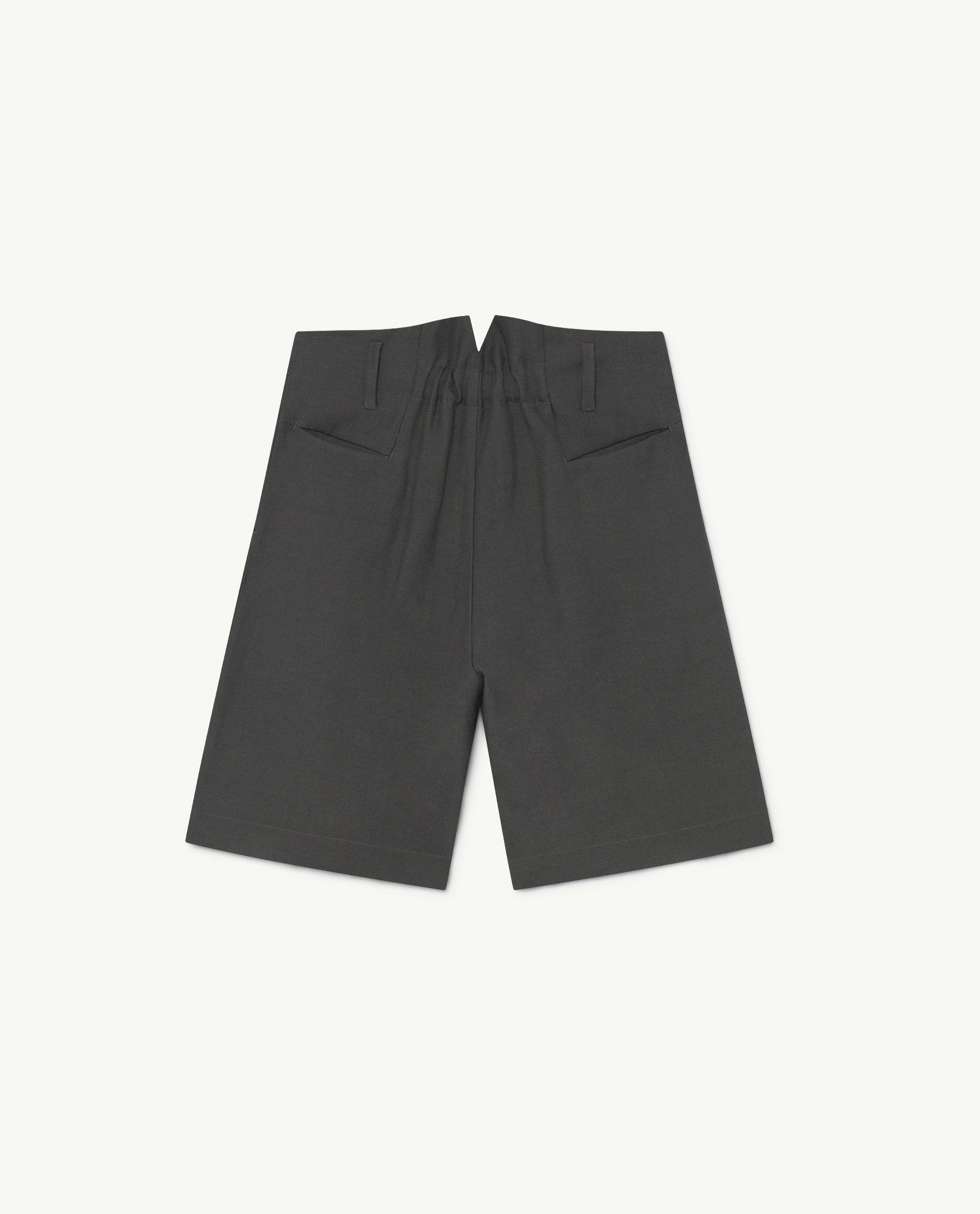 Black Animals Monkey Twill Shorts PRODUCT BACK