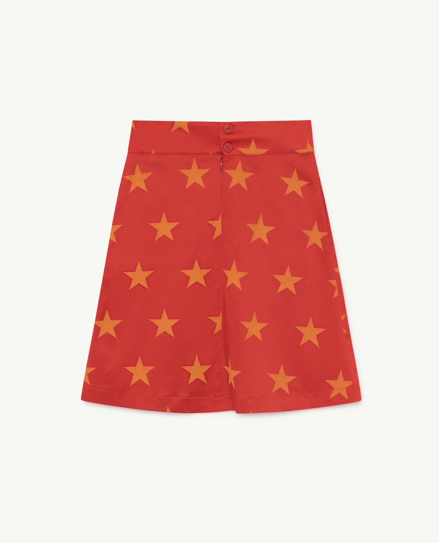 Red Stars Swan Satin Skirt PRODUCT BACK