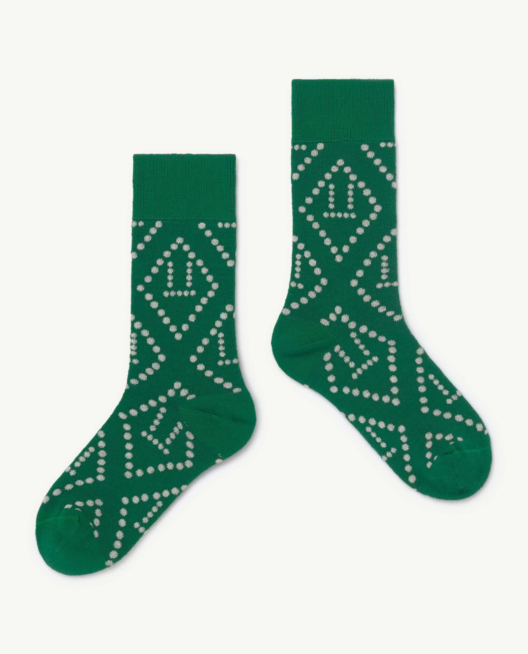 Green Skunk Socks PRODUCT FRONT