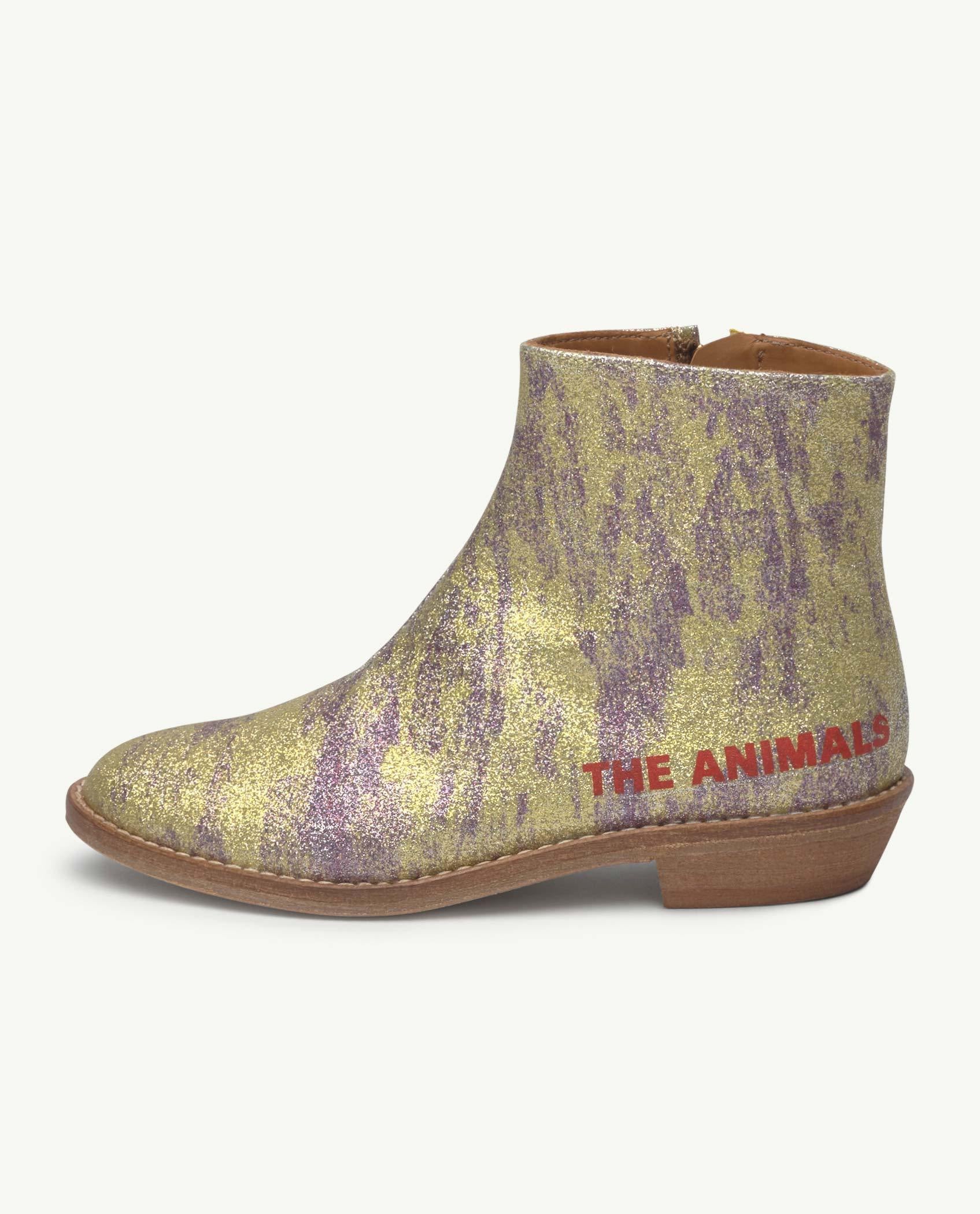 Yellow Glitter Coyote Boot PRODUCT BACK