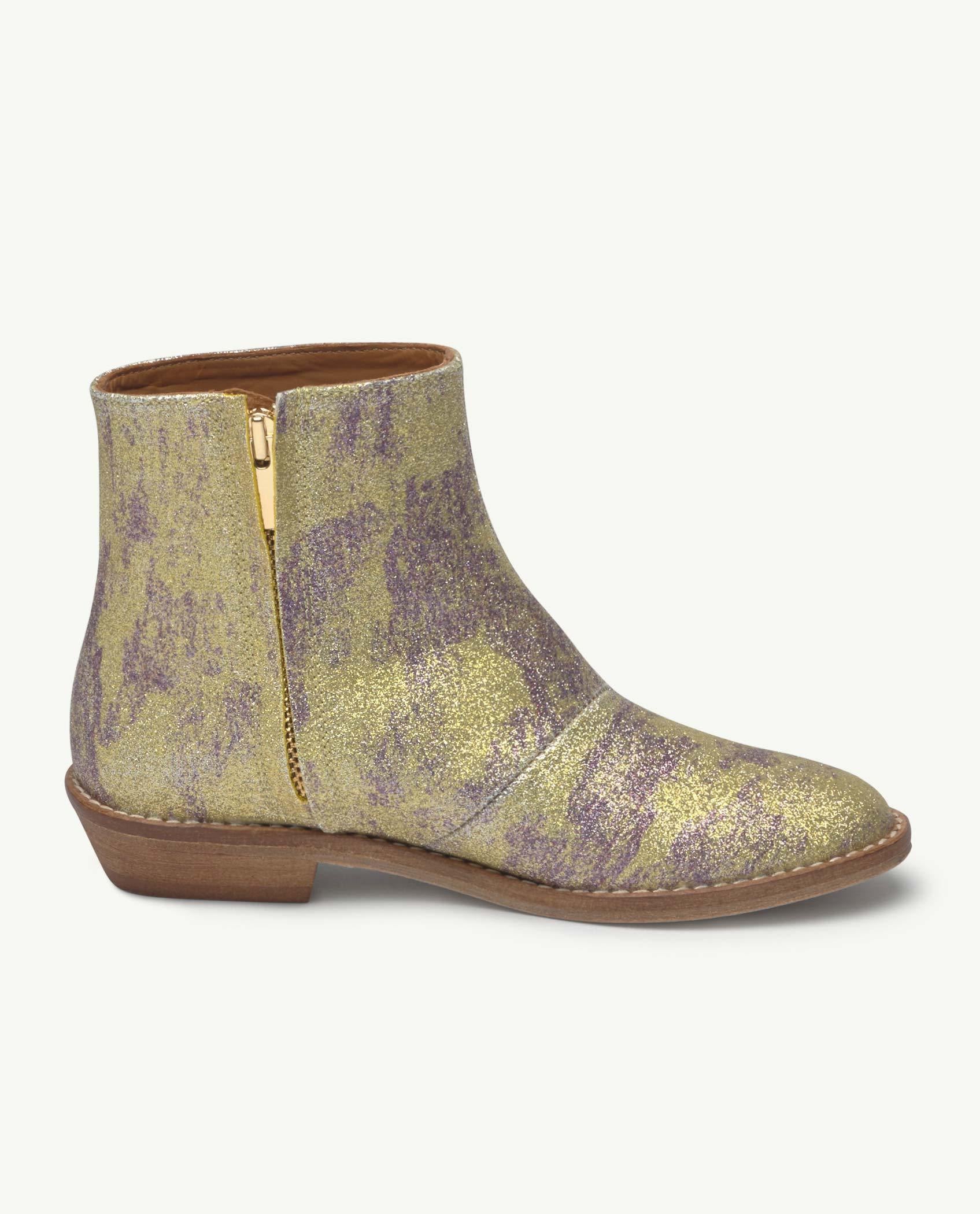 Yellow Glitter Coyote Boot PRODUCT SIDE