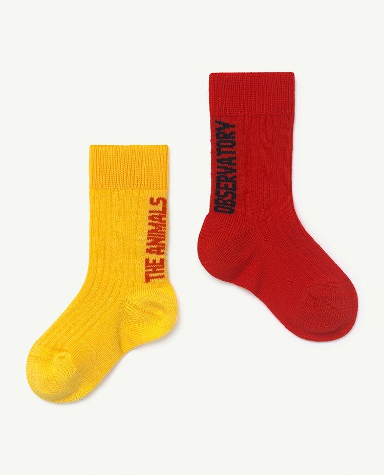 Baby Red Worm Socks COVER