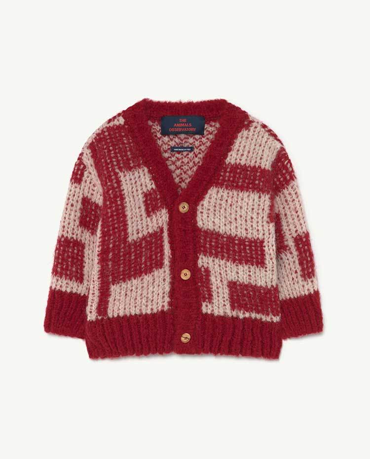 Baby Red Racoon Cardigan COVER