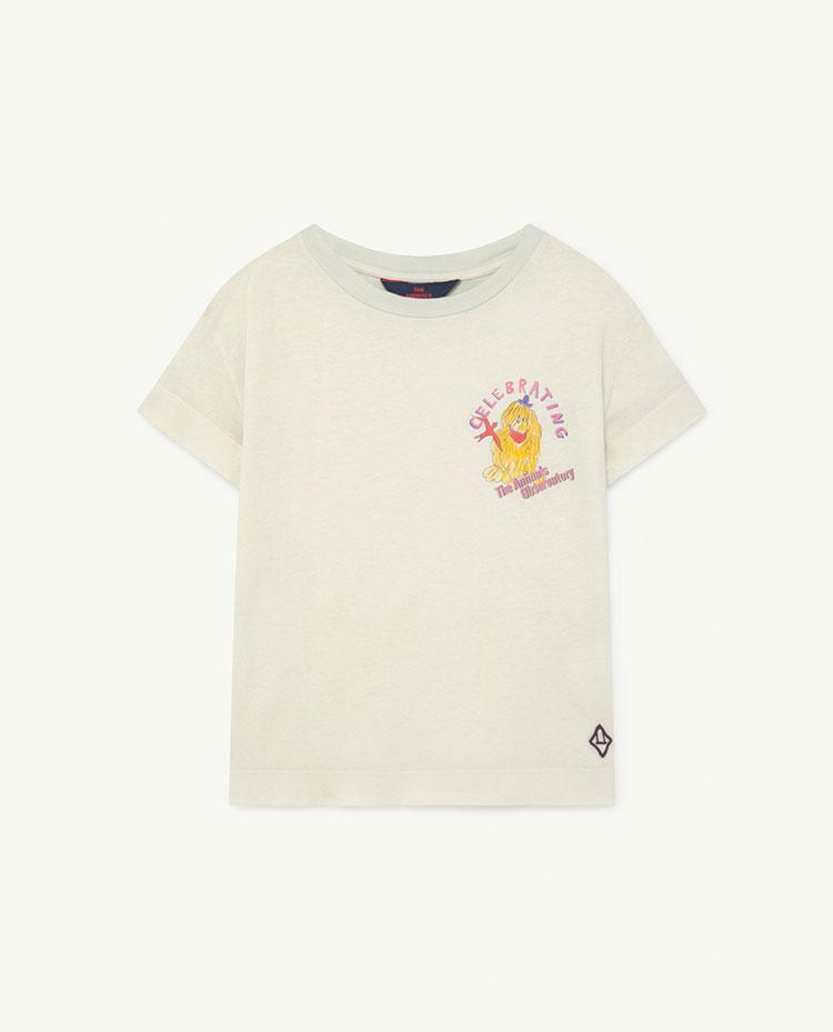 Soft White Celebrate Detail Rooster T-Shirt COVER