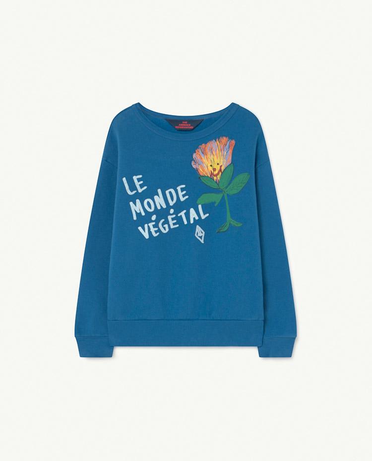 Recycled Blue Le Monde Bear Sweatshirt COVER