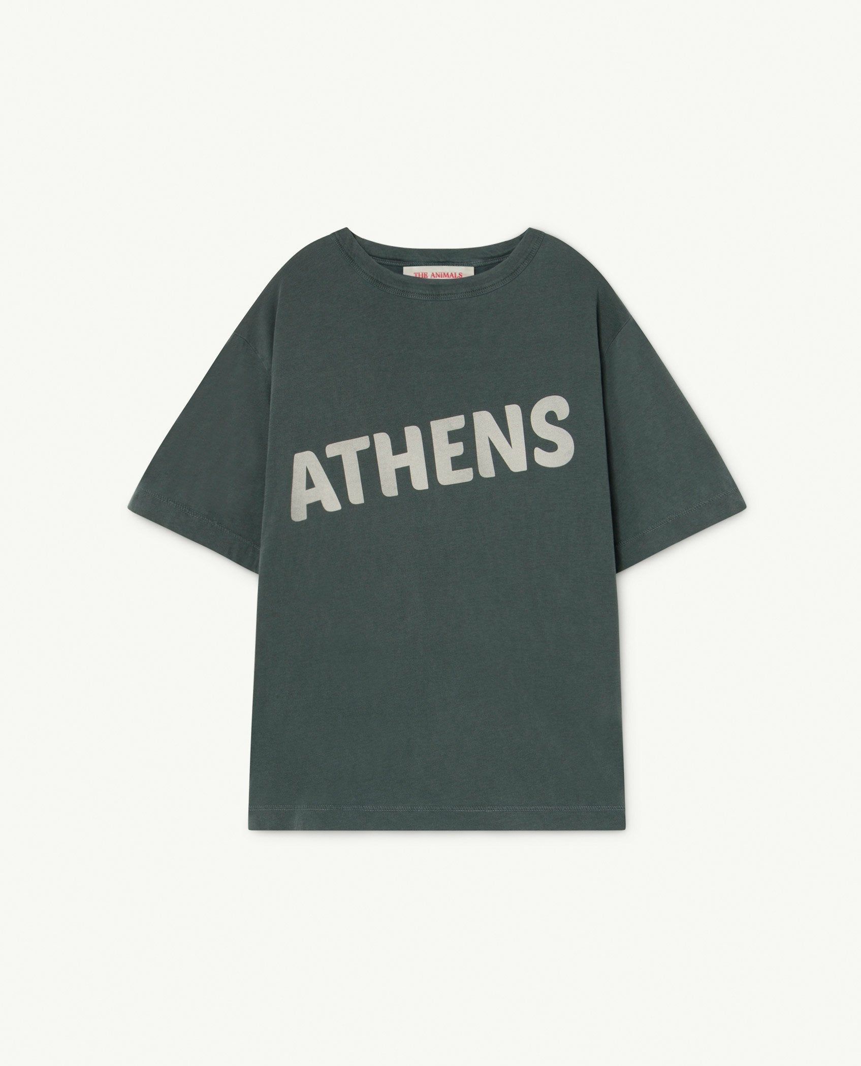 Deep Green Athens Rooster Oversize T-Shirt PRODUCT FRONT
