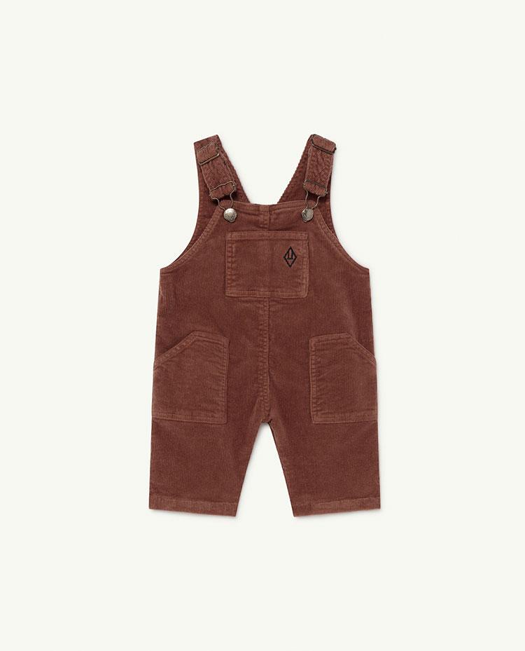 Brown Logo Baby Mule Jumpsuit COVER