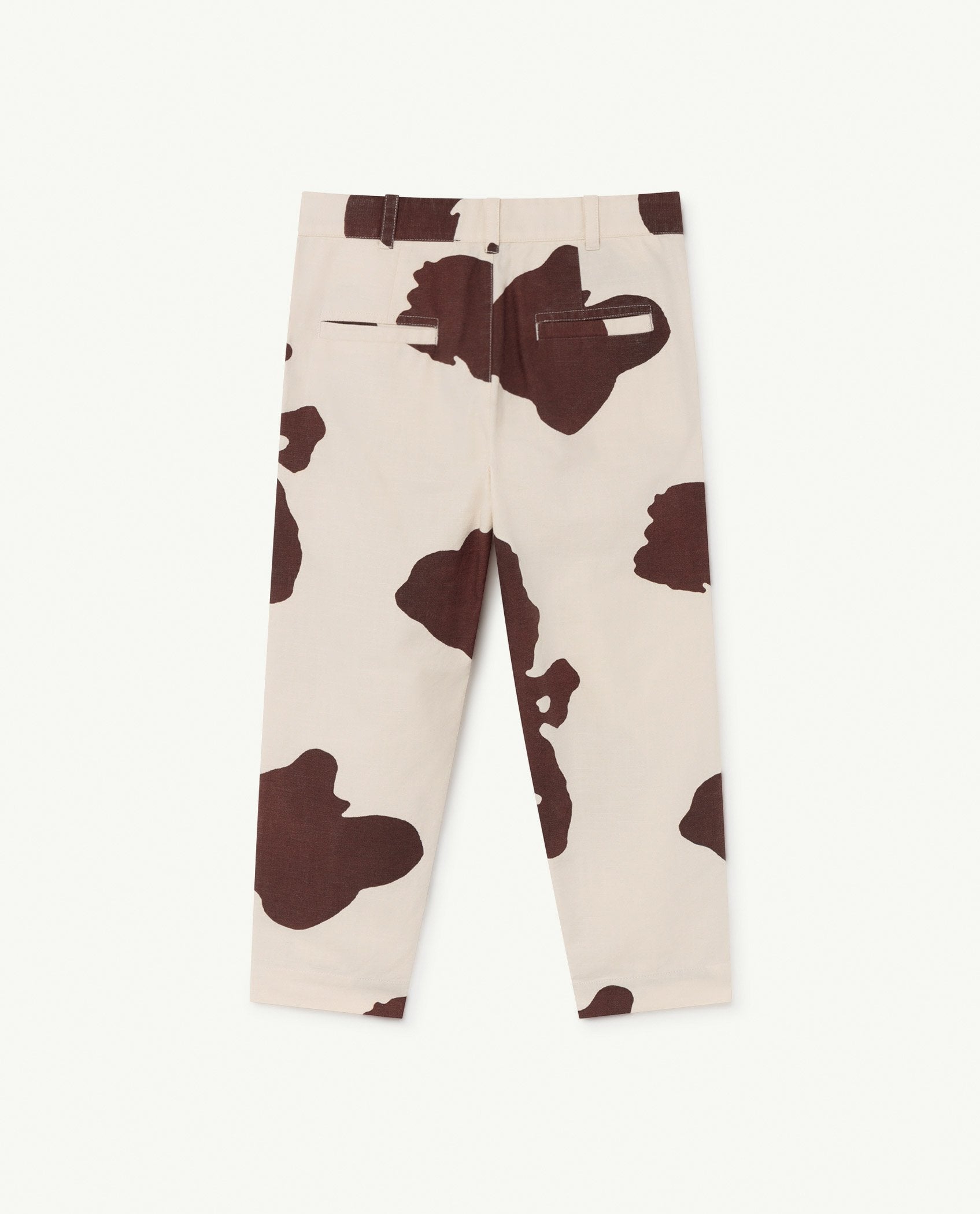 White Cow Camel Trousers PRODUCT BACK