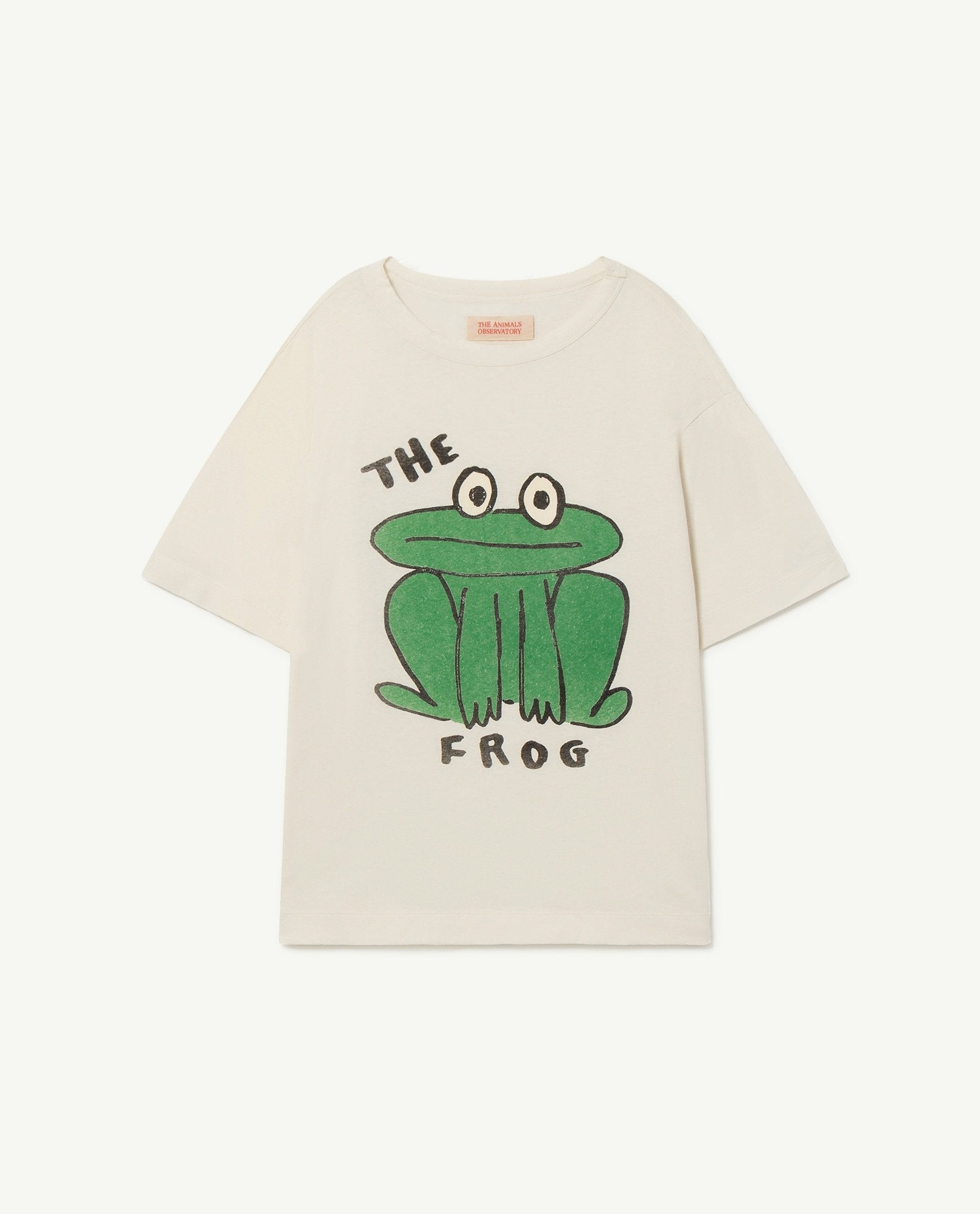 White Rooster Frog Oversize Kids T-Shirt PRODUCT FRONT