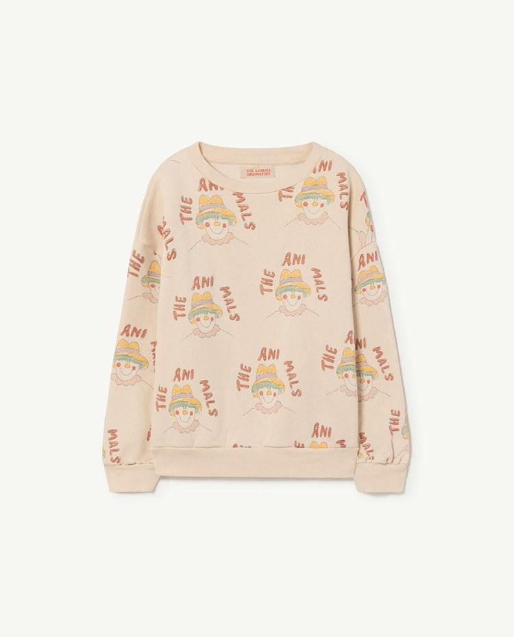 Pink Clowns Bear Kids Sweatshirt COVER