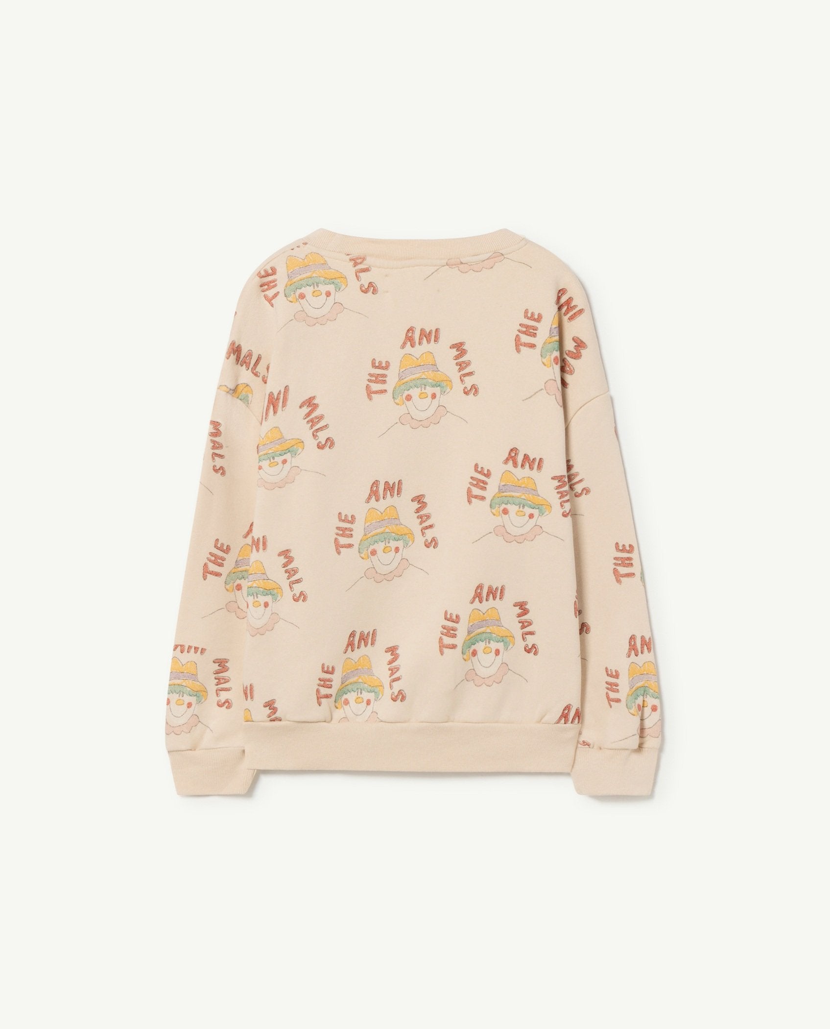 Pink Clowns Bear Kids Sweatshirt PRODUCT BACK