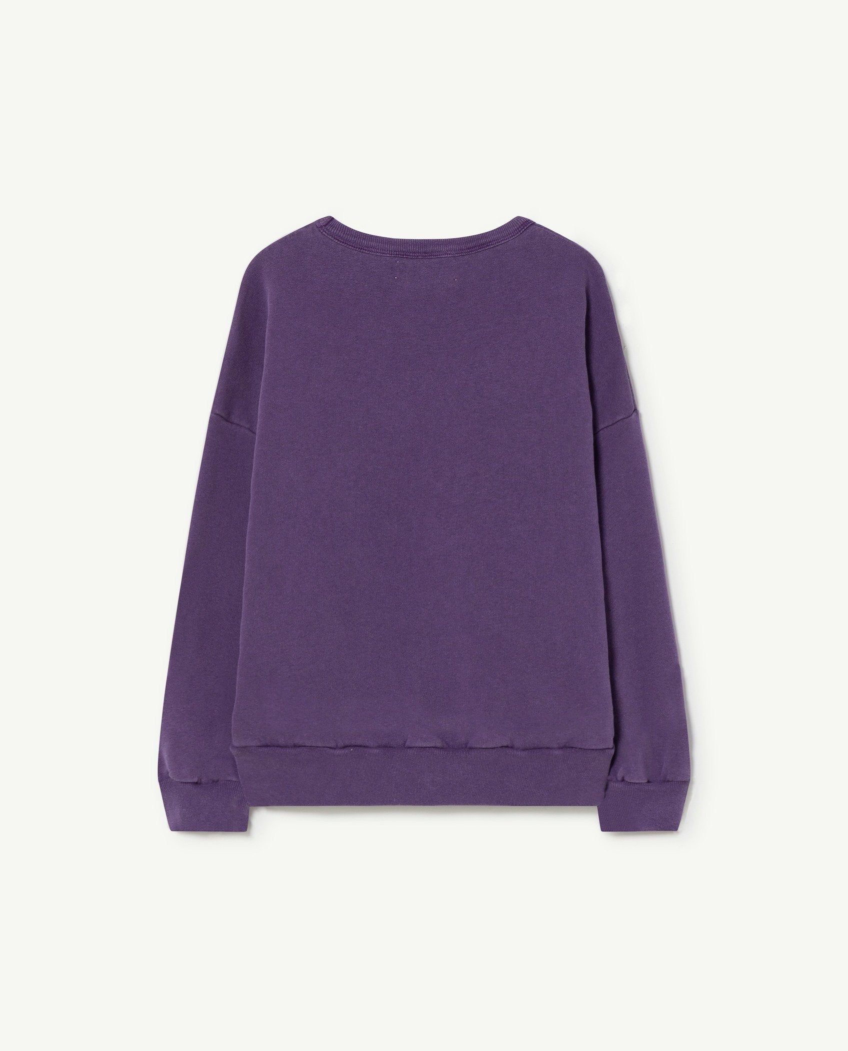 Purple Oversize Bear Kids Sweatshirt PRODUCT BACK