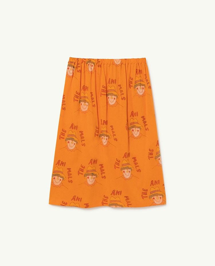 Orange Ladybug Kids Skirt COVER