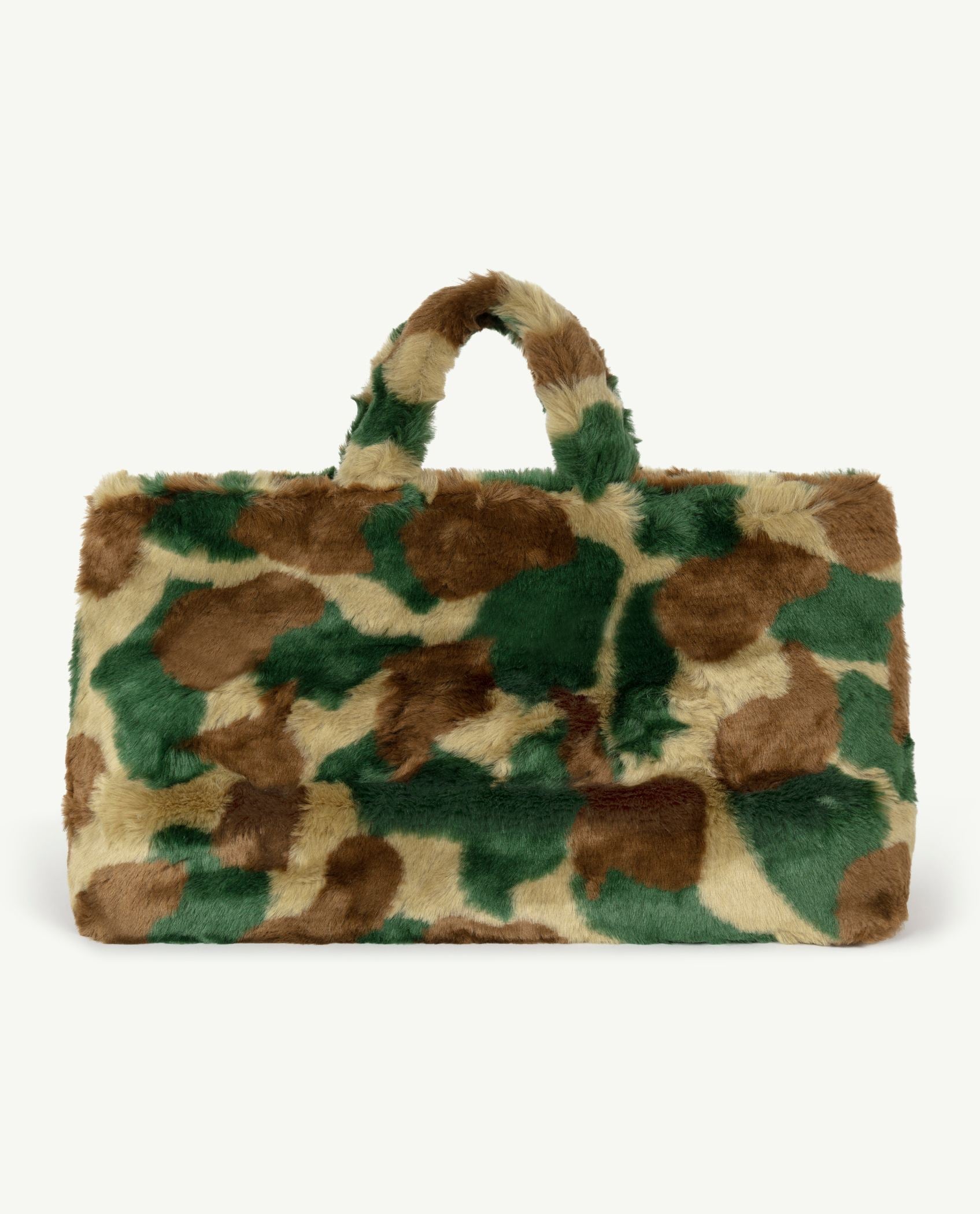 Green Fur Onesize Bag PRODUCT BACK