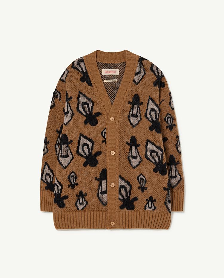 Cardigan | Brown Racoon Cardigan