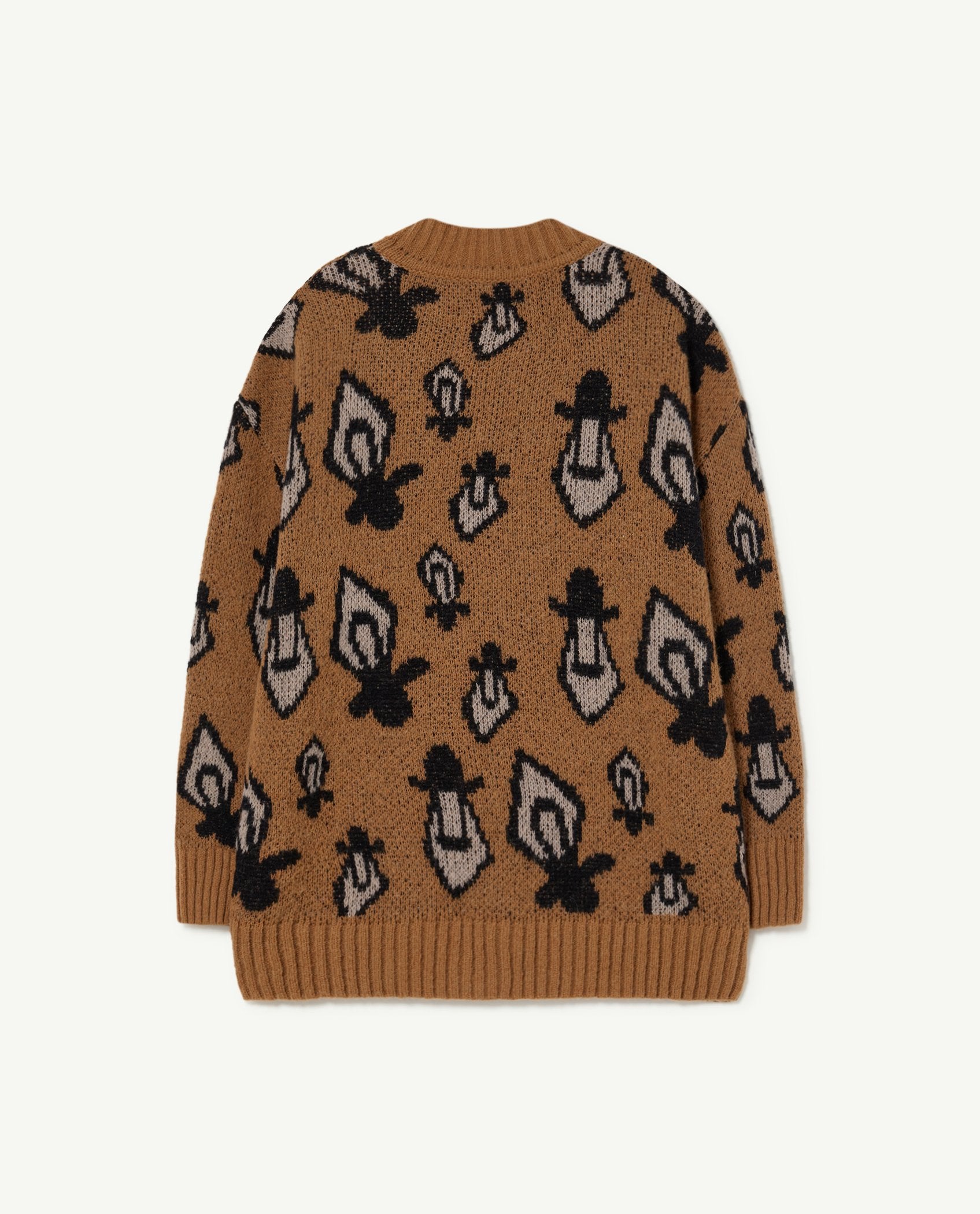 Brown Racoon Cardigan PRODUCT BACK