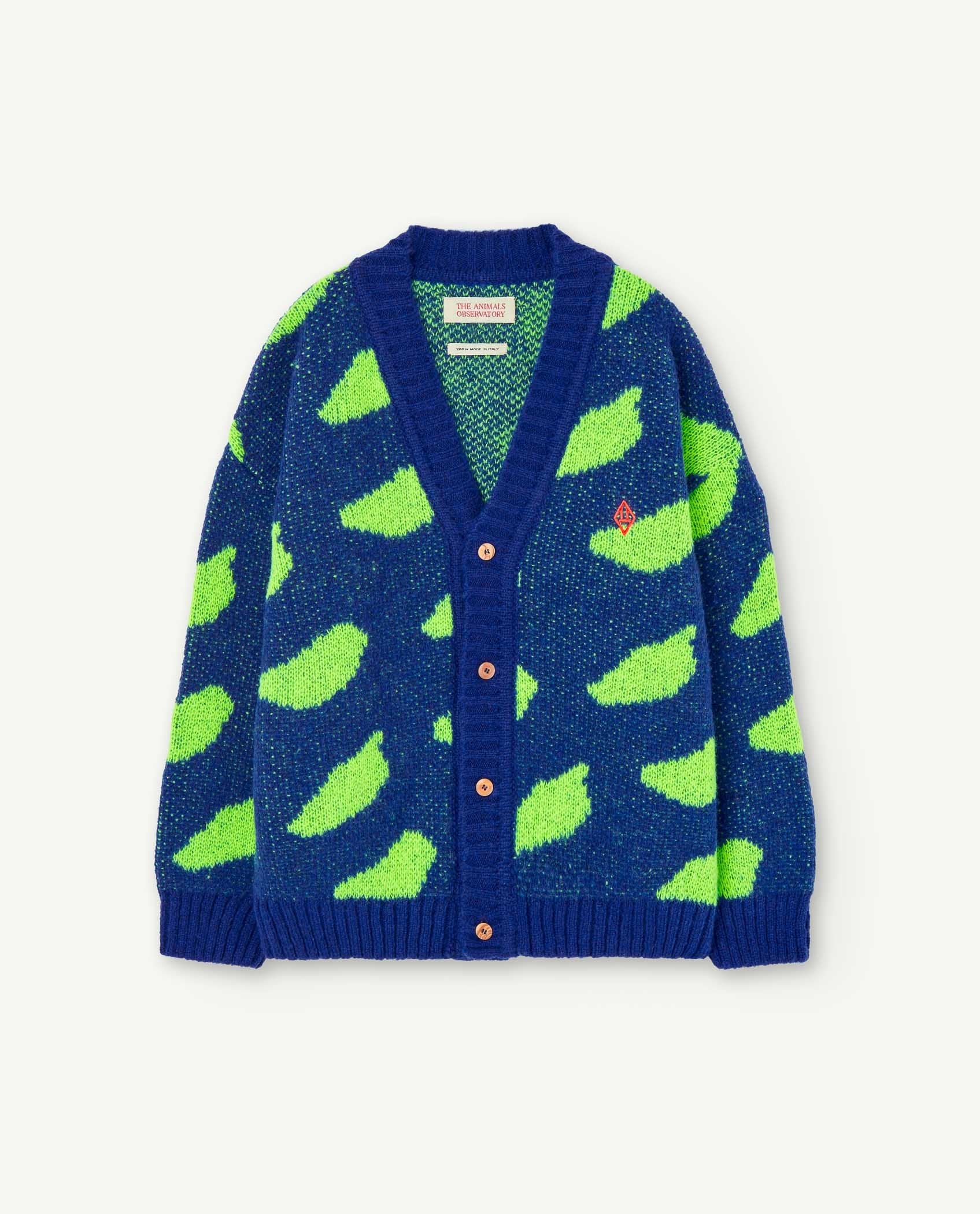 Navy Racoon Cardigan PRODUCT FRONT