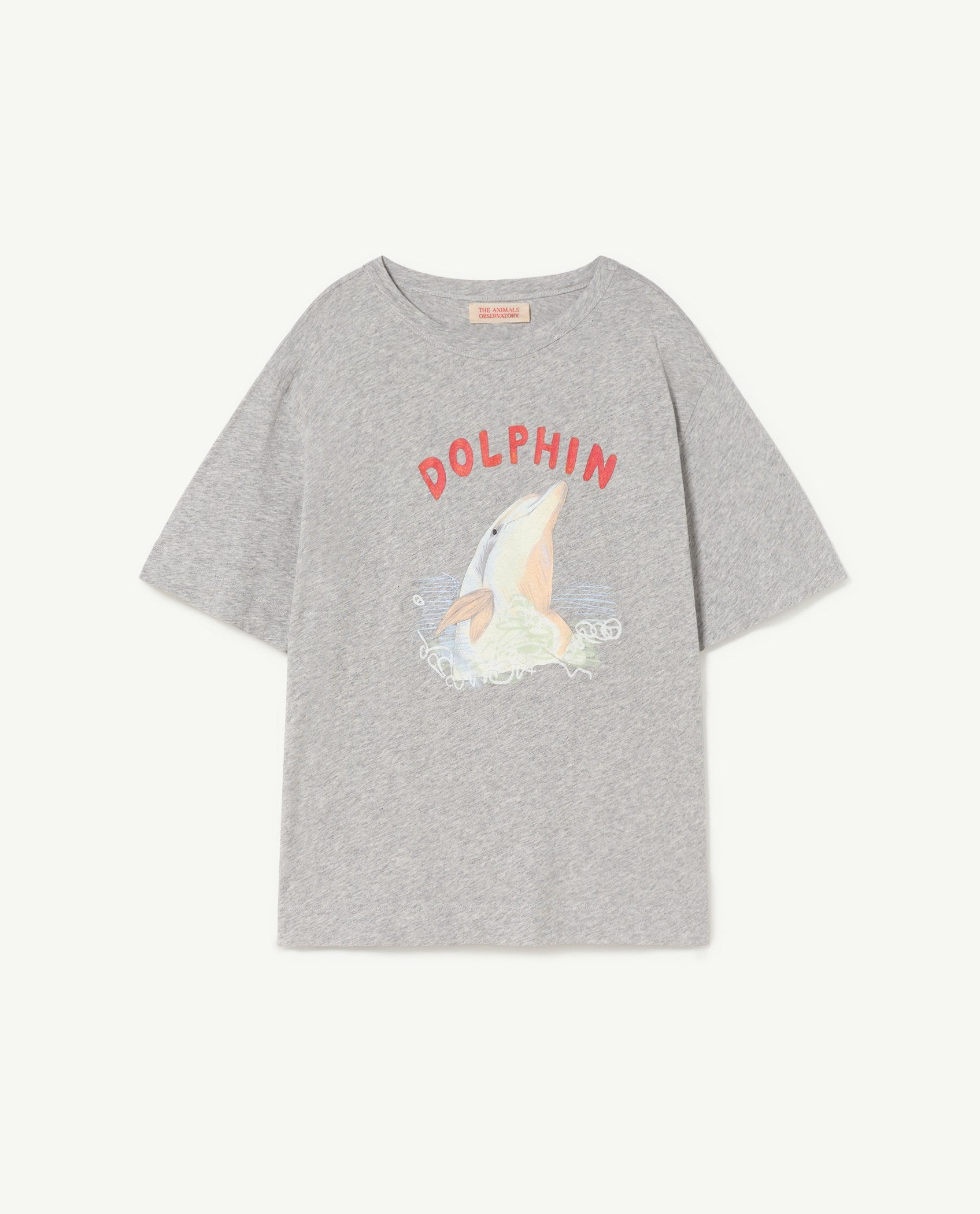 Gray Rooster Dolphin Oversize T-Shirt PRODUCT FRONT