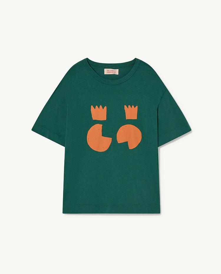 Dark Green Rooster Oversize T-Shirt COVER