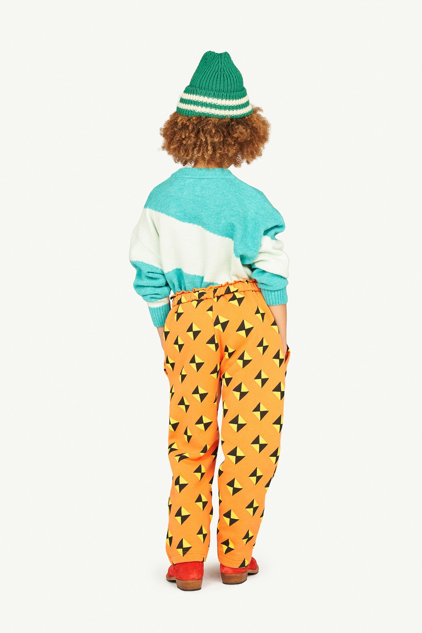 Orange Horse Sweatpants MODEL BACK