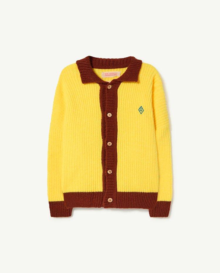 Bicolor Yellow Toucan Cardigan COVER