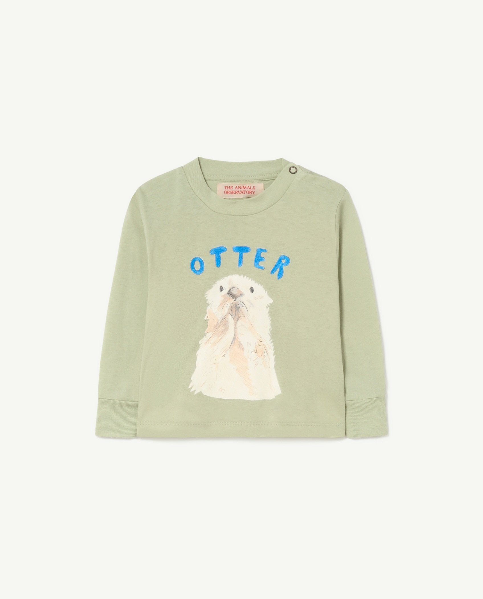 Soft Green Dog Baby Long Sleeve T-Shirt PRODUCT FRONT