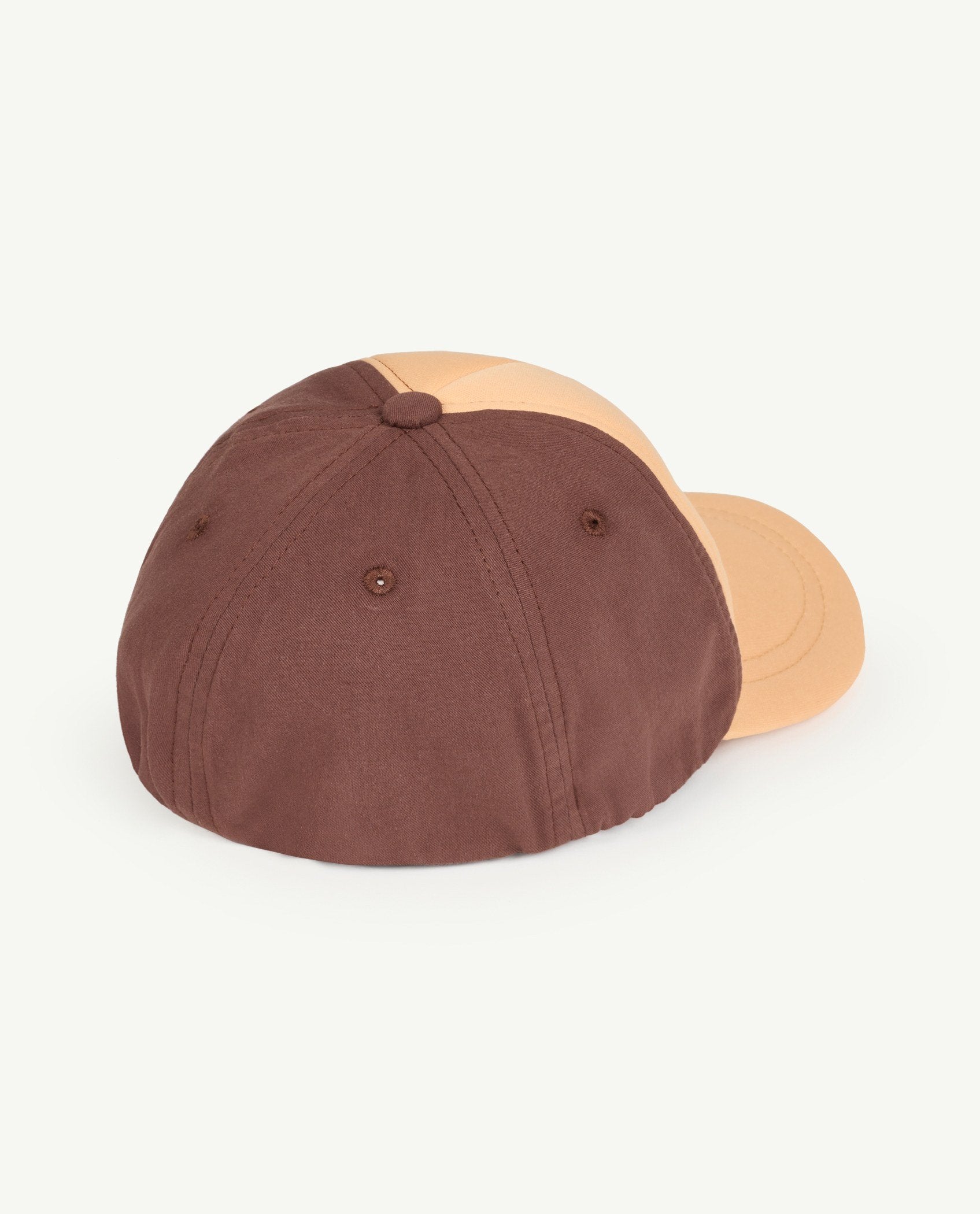 Soft Brown Elastic Hasmter Cap PRODUCT BACK