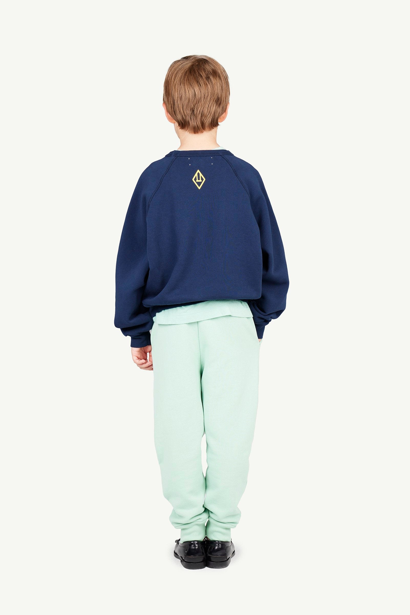 Navy Perseus Kids Sweatshirt MODEL BACK