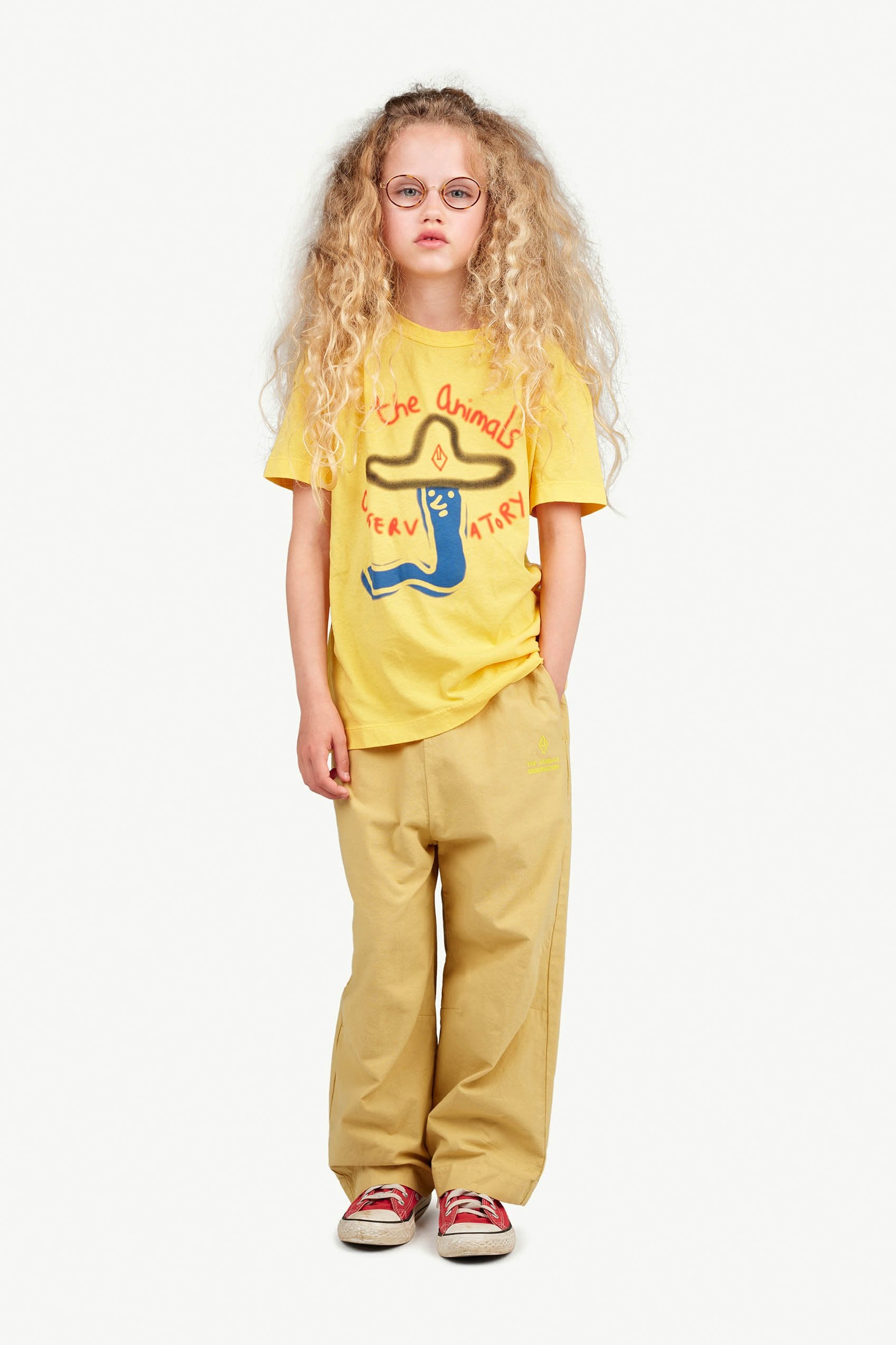 Yellow Hat Rooster T-Shirt MODEL FRONT