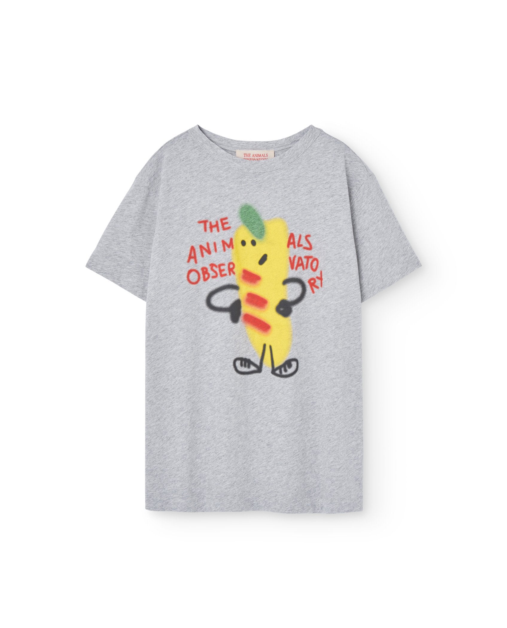 Gray Ananas Relaxed Rooster T-Shirt PRODUCT FRONT