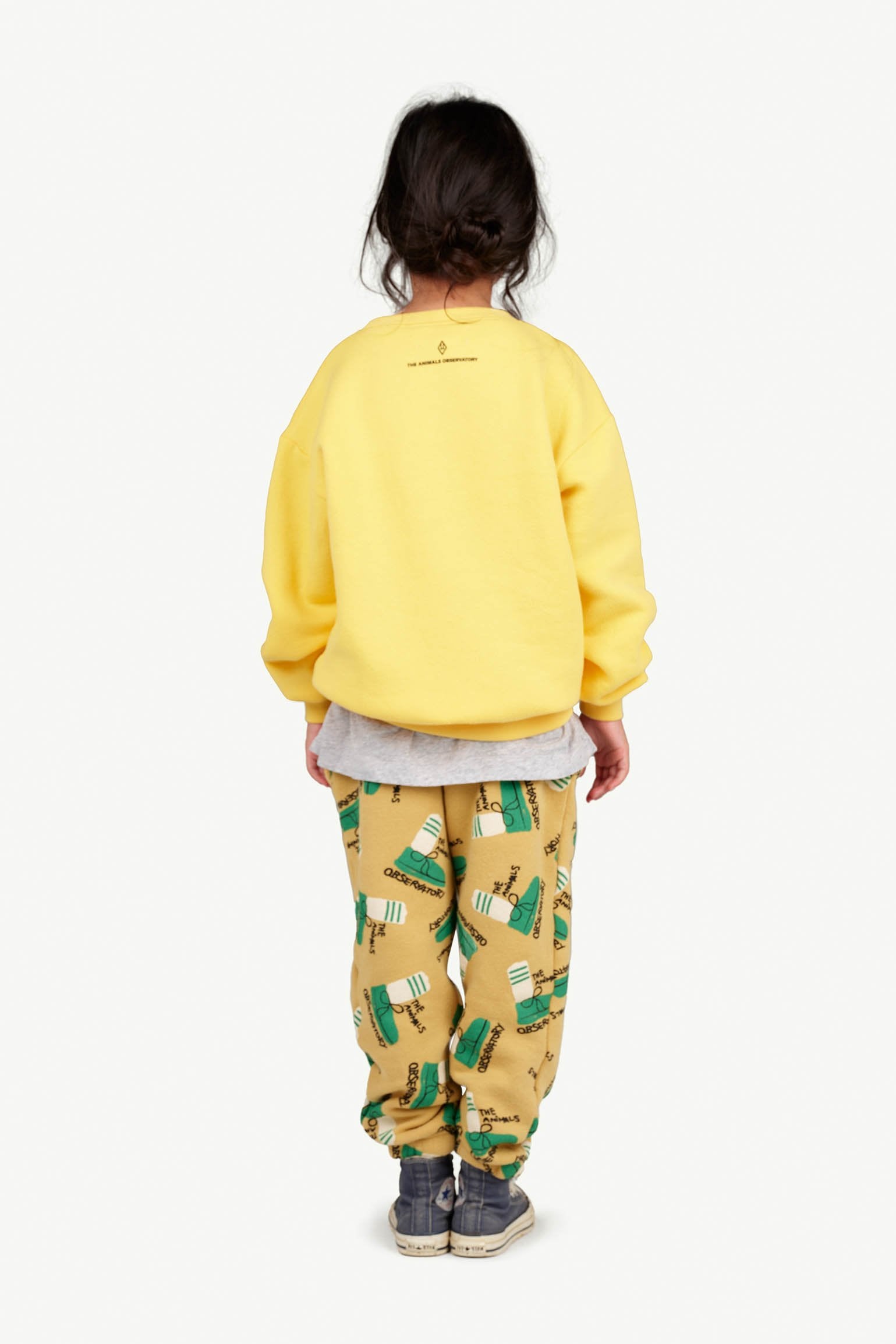 Yellow Home Bear Sweatshirt MODEL BACK