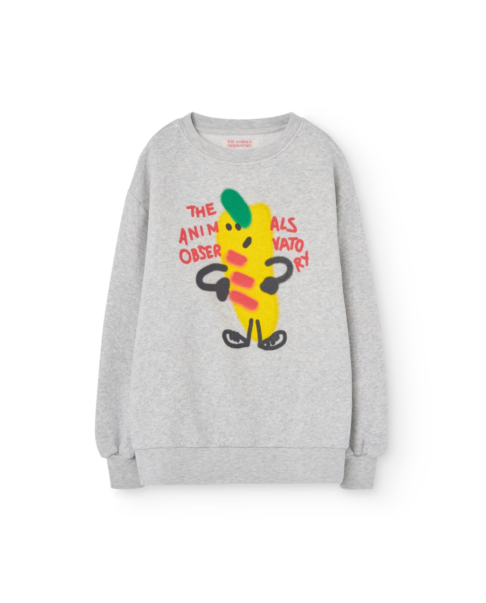 Gray Ananas Bear Sweatshirt PRODUCT FRONT