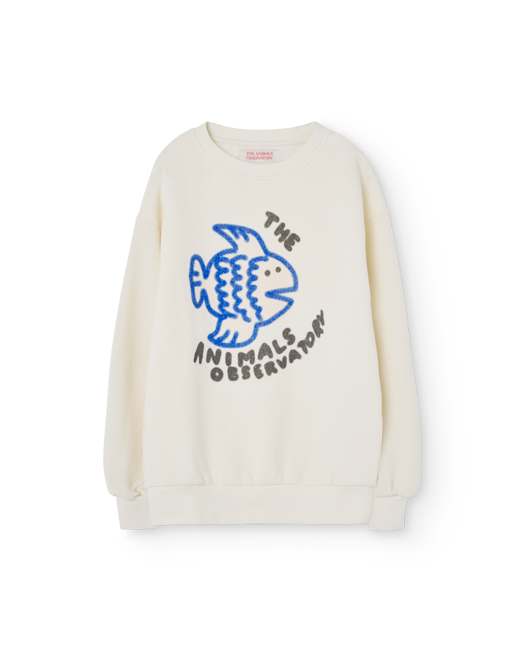 White Fish Bear Sweatshirt