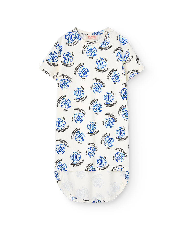 White Fish Relaxed Hare Dress