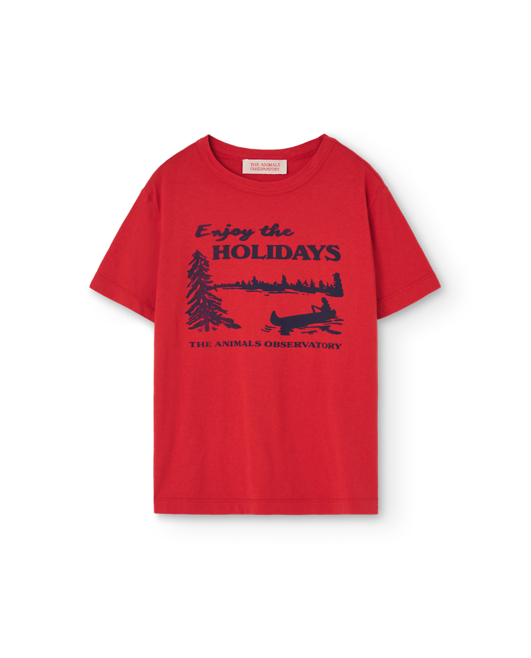 Red Holidays Rooster T-Shirt COVER