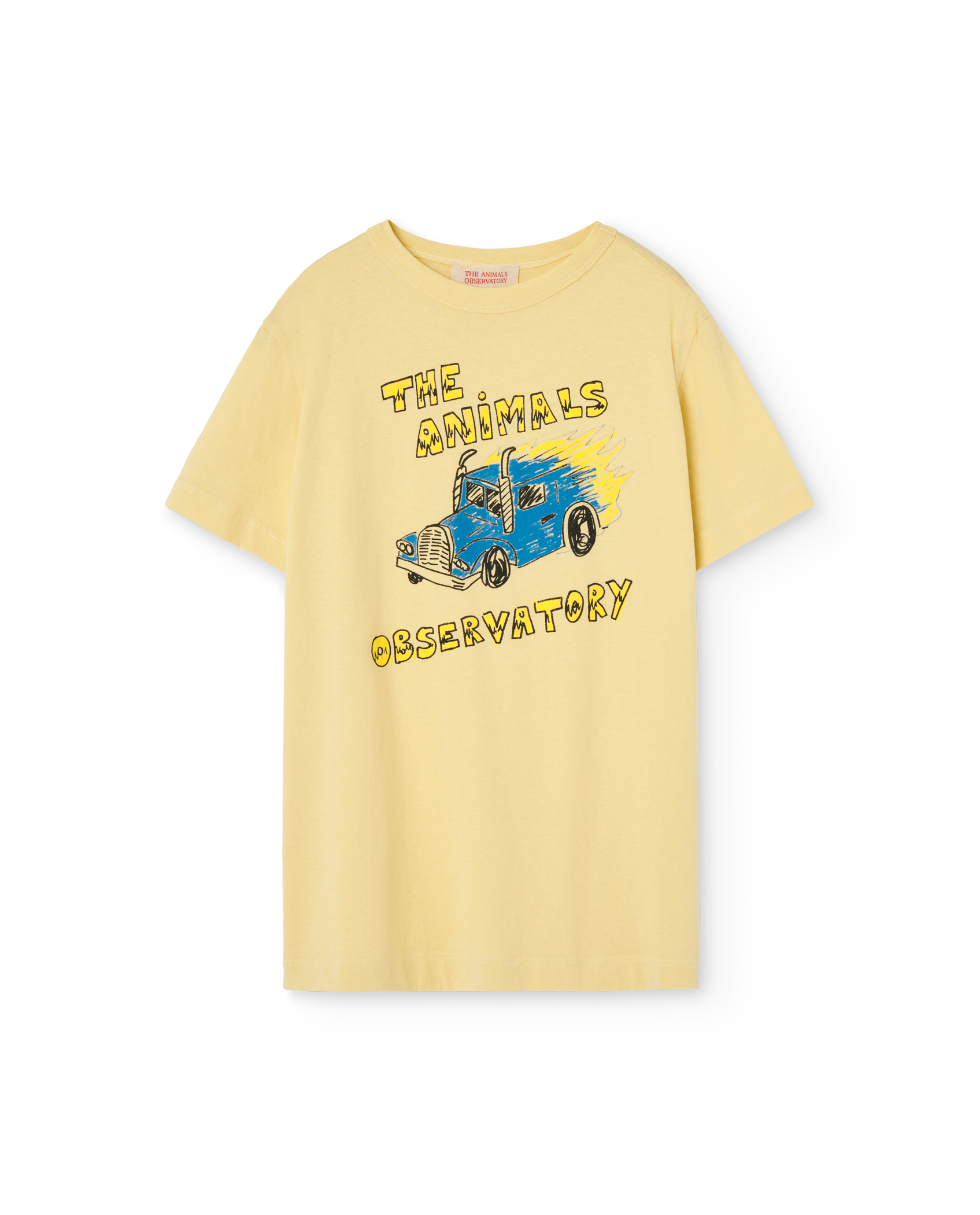 Cream Yellow Truck Rooster T-Shirt PRODUCT FRONT