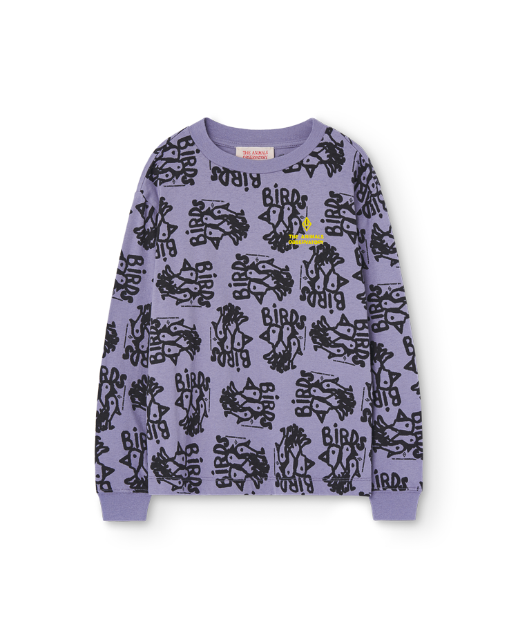 Purple Flock Dog Long Sleeve T-Shirt COVER