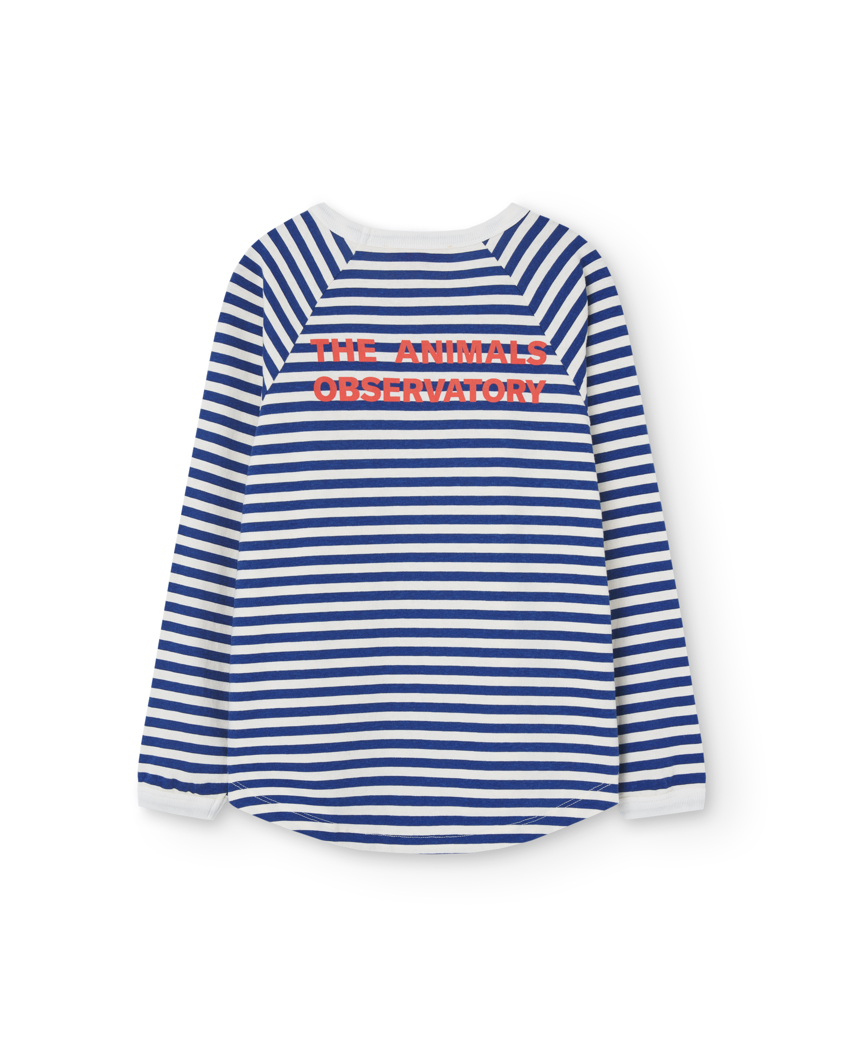 Blue Stripes Anteater Long Sleeve T-Shirt PRODUCT BACK