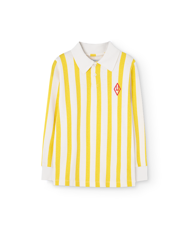 Yellow Stripes Eel Polo Shirt COVER