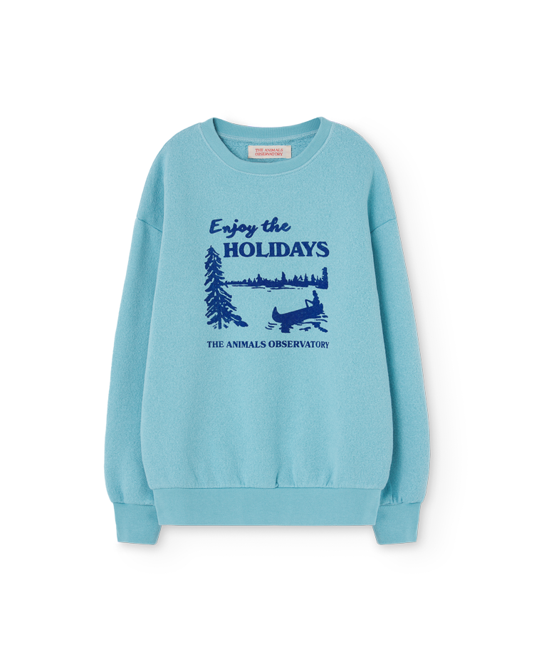 Blue Holiday Bear Sweatshirt COVER