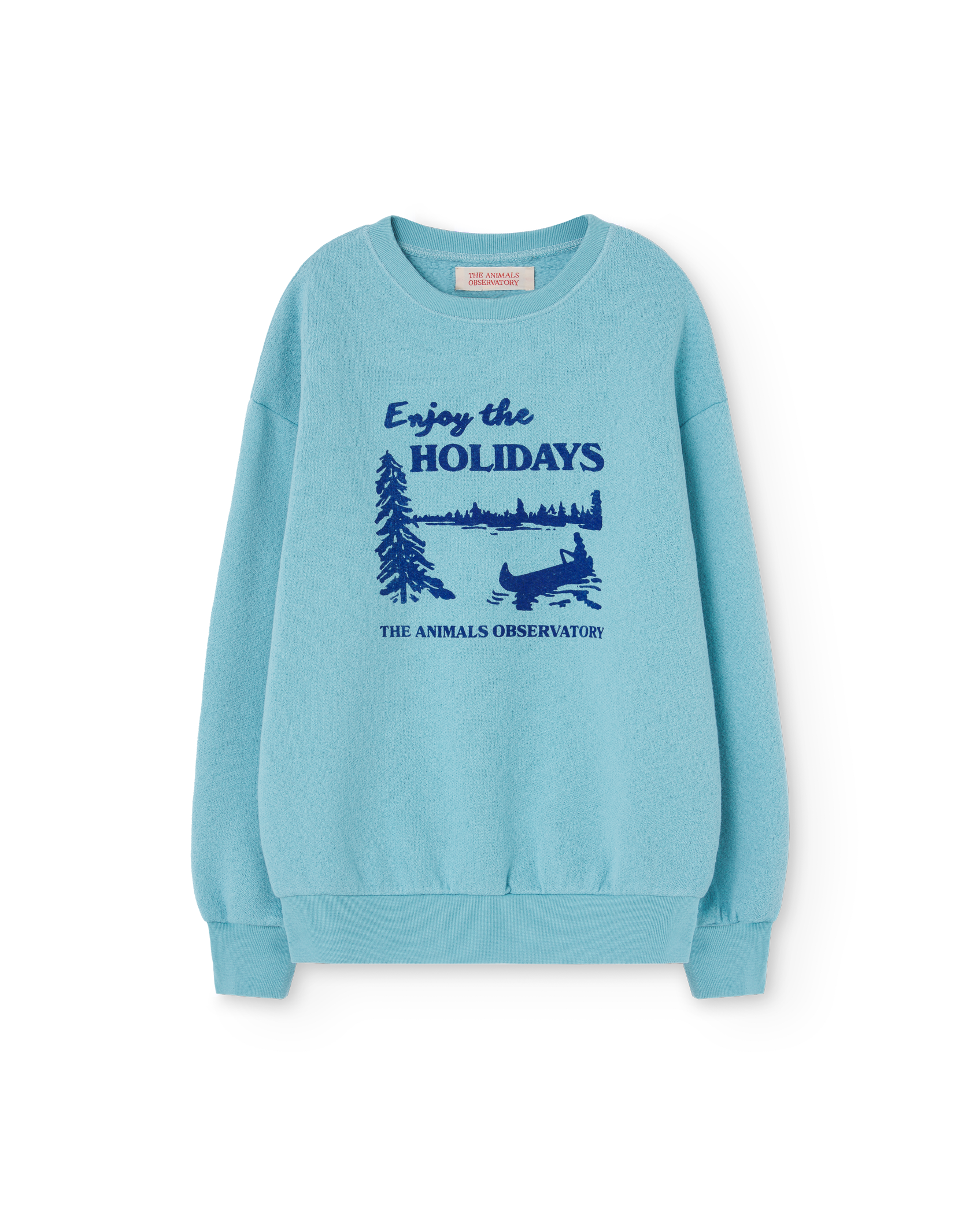 Blue Holiday Bear Sweatshirt PRODUCT FRONT