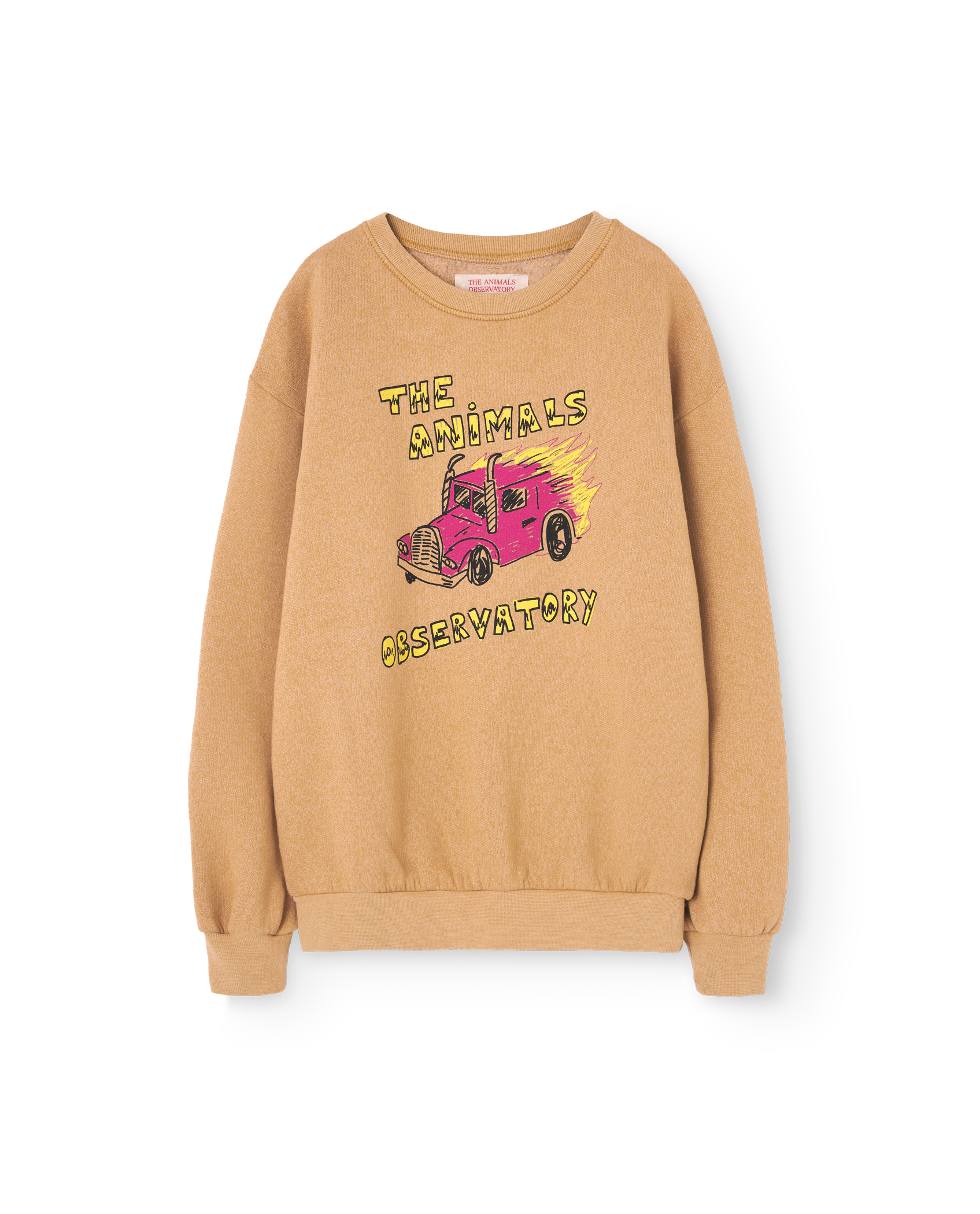 Brown Truck Bear Sweatshirt PRODUCT FRONT