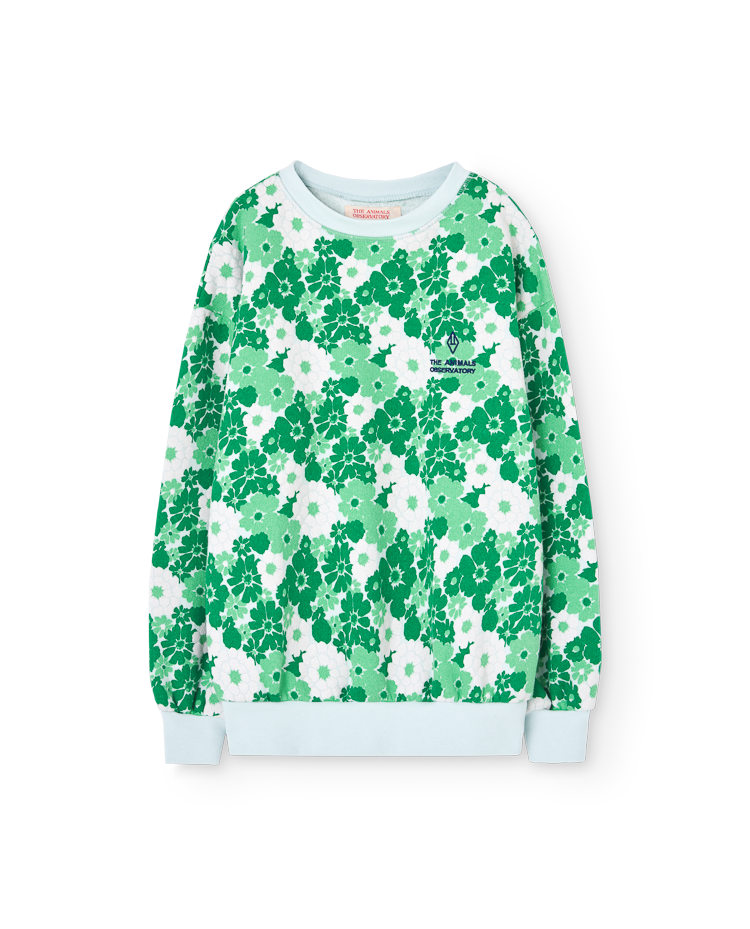 Green Wallpaper Bear Sweatshirt COVER