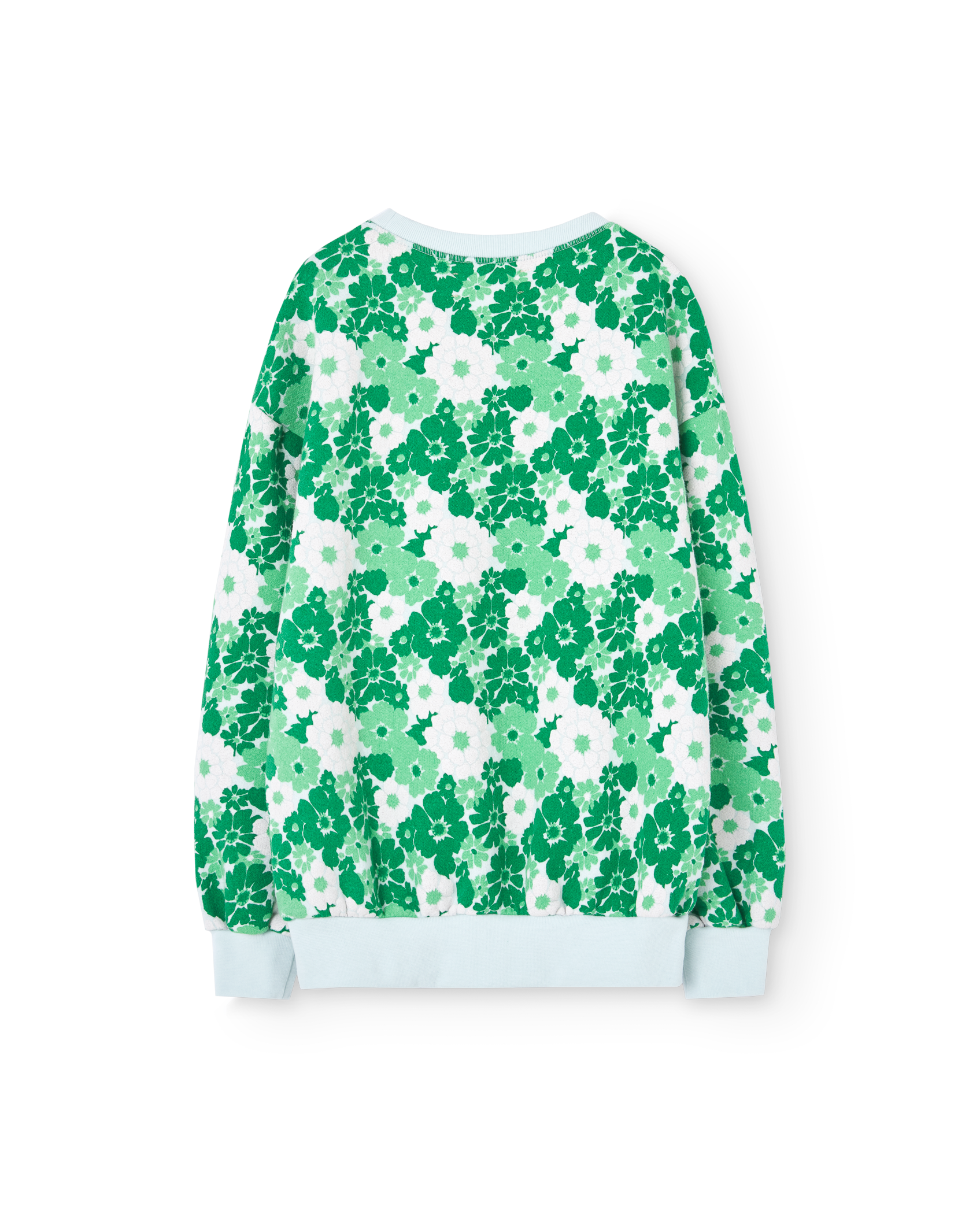 Green Wallpaper Bear Sweatshirt PRODUCT BACK