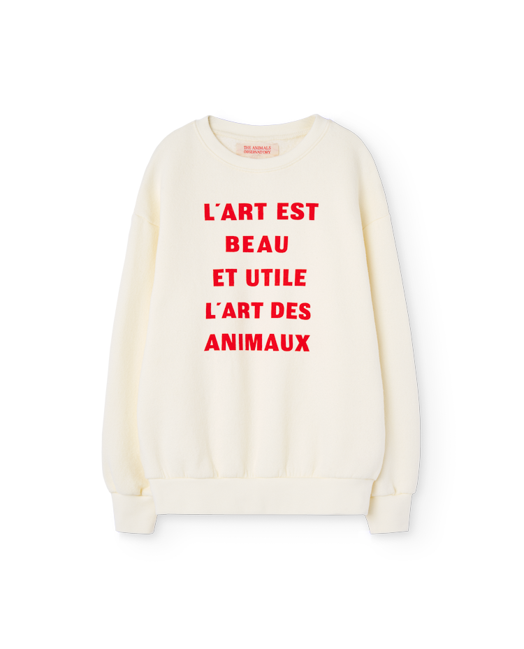 White Animaux Bear Sweatshirt COVER