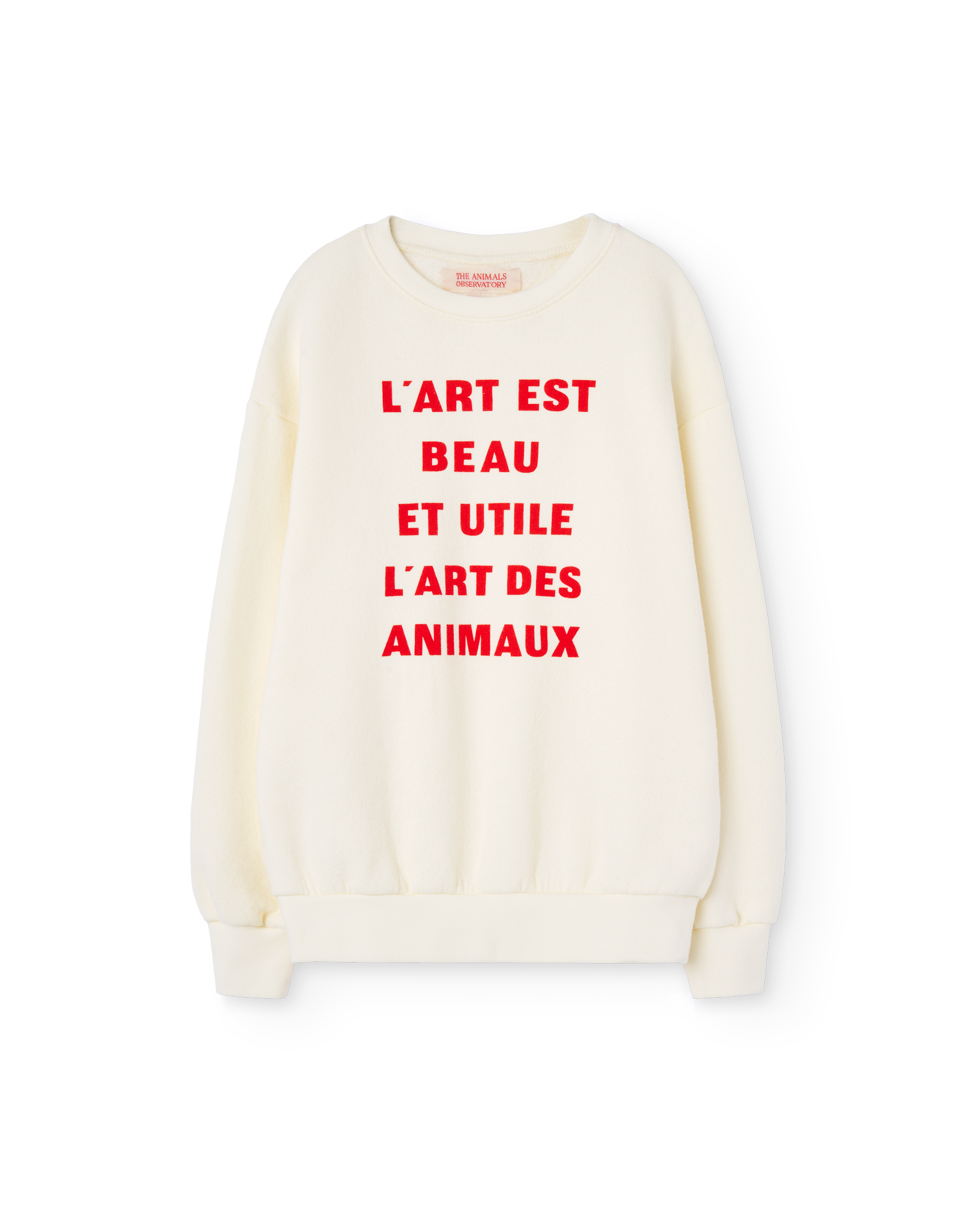 White Animaux Bear Sweatshirt PRODUCT FRONT